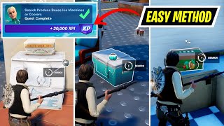 Search Produce Boxes Ice Machines or Coolers Fortnite [upl. by Rabin]