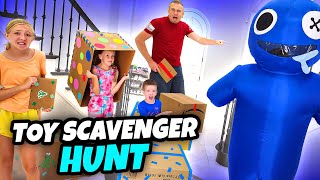 Rainbow Friends in Real Life Steal Our Surprise Eggs Toy Scavenger Hunt [upl. by Laurella467]