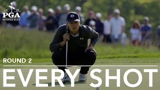 Jordan Spieth  Every Shot from His 2ndRound 66 at the 2019 PGA Championship [upl. by Ericka]