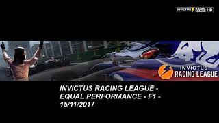 Invictus F1 Equal Performance League Round 7  Belgium Grand Prix [upl. by Akinat478]