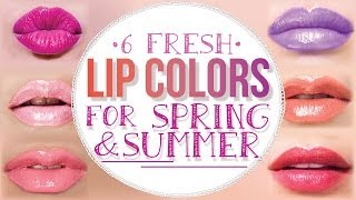 6 Fresh Lip Colors for SpringSummer 2014  Makeup Geek [upl. by Mil]