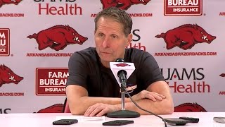 Eric Musselman postgame  Arkansas 106 UNCW 90 [upl. by Celestina]