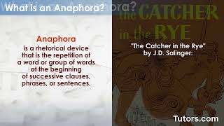 Anaphora  Definition Purpose and Examples [upl. by Tigirb]