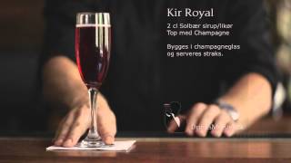 BarGeardk  Kir Royal  Velkomst cocktail [upl. by Kerrison]