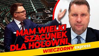 quotMarszałek ROTACYJNYquot Czarnek TŁUMACZY się z BURDY w SEJMIE [upl. by Barkley484]