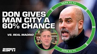 A 60 chance for Manchester City to beat Real Madrid 👀  Don Hutchison chimes in  ESPN FC [upl. by Haddad764]