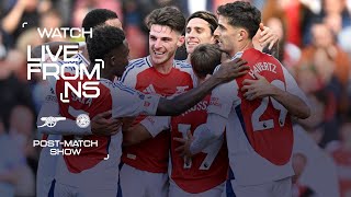 A BIG WIN  Arsenal 42 Leicester City  LIVE FROM N5  Postmatch show 📺  Premier League [upl. by Ellened]