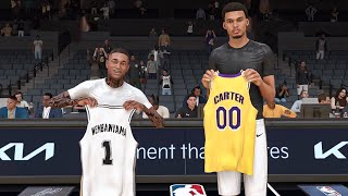 NBA 2K25 MyCareer  Wemby Jersey Swap PlayStation Portal [upl. by Tootsie]