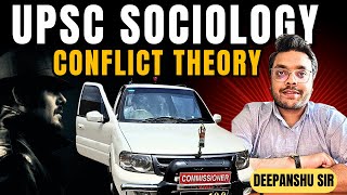 UPSC Sociology Conflict Theory and its relevance  IAS vs Mafia [upl. by Domela]