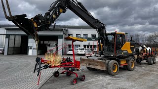 Koupili jsme Kolové rypadlo Volvo EW 180 E s rototiltem R6 a kopeme základy [upl. by Adriena627]