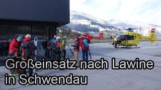 Lawinenabgang verursachte Großeinsatz der Rettungskräfte  Schwendau [upl. by Barger221]