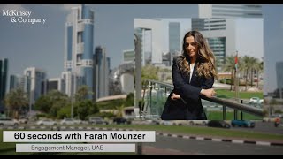 60 Seconds with Farah Mounzer in United Arab Emirates [upl. by Kursh]