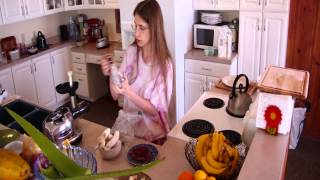 Cacao Mint Raw IceCream Recipe Demo by Raederle [upl. by Broeder]