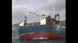 An Irish fishing trawler herring fishing [upl. by Rawden]