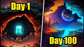 I Survived 100 Days In Minecraft Expansion [upl. by Llerred]