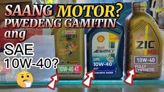 PARA SAAN ANG ENGINE OIL NA 10W40 [upl. by Toback]