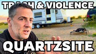 RV Life Is NOT ALWAYS PRETTY Camping In Quartzsite Arizona [upl. by Nyret]