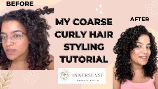 How I Style My Coarse Curly Hair [upl. by Hugibert]