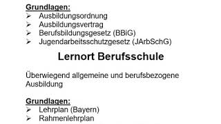 kompletterklärt  Kaufmann für Büromanagement – Lernfeld 1 – 1 Duales System [upl. by Harcourt310]