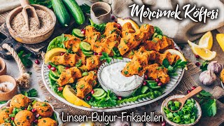 LinsenBulgurFrikadellen ♡ Türkische Mercimek Köftesi ♡ Vegan einfach amp lecker [upl. by Adnouqal128]