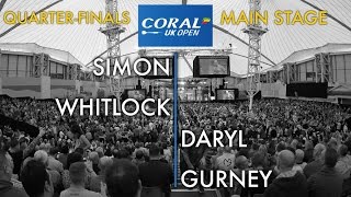 2017 Coral UK Open of Darts Quarter Final Whitlock vs Gurney [upl. by Eannyl]