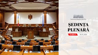 Ședința plenară a Parlamentului sesiune extraordinară  18 ianuarie 2024 [upl. by Putnam]