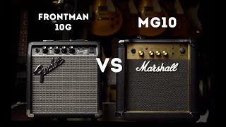 Marshall MG10 VS Fender Frontman 10G сравнение комбоусилителей [upl. by Haynes]