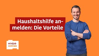 Haushaltshilfe anmelden Arbeitgeber profitieren von Steuervorteil Unfallversicherung amp Co [upl. by Jo]