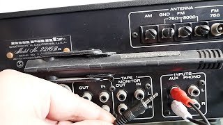 How to connect a phone tablet pc to a receiver or amplifier  35 jack to 2 RCA jacks [upl. by Tutankhamen262]