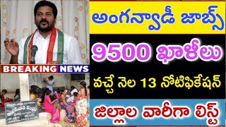 Telangana Anganwadi Jobs Notification 2024 Release Date  TS Anganwadi Recruitment 2024  అంగన్వాడీ [upl. by Traggat]