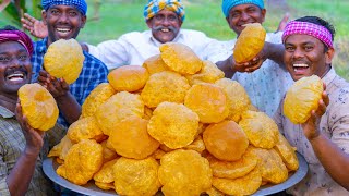 POORI  King Of Poori Recipe  Wheat Poori Recipe Cooking in Village  Crispy Fluffy Puri Recipe [upl. by Nawk59]