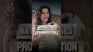 Nationalities English Pronunciation Lesson  Shorts English Pronunciation ChetChat [upl. by Waterman]