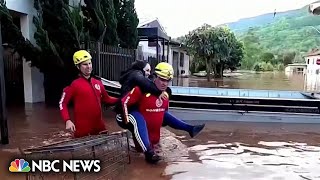 Flooding from cyclone in southern Brazil kills dozens [upl. by Arquit]