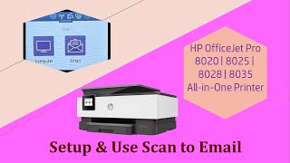 How To Copy Print amp Scan With HP OfficeJet Pro 8020 Series Printer [upl. by Malva305]