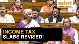 Budget 2024 Income Tax Slabs Revised Standard Deduction Increased  FM Nirmala Sitharaman [upl. by Alphonse880]