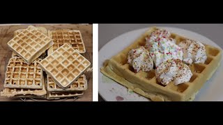 belgische Waffeln  Rezept dicke Waffeln super lecker  vegan diehobbykoche [upl. by Eissen537]