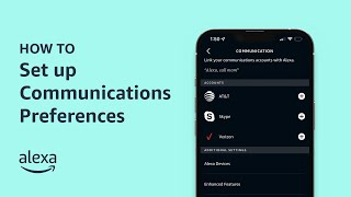 How To Set up Communications Preferences with Alexa  Amazon Echo [upl. by Nahtanaj]