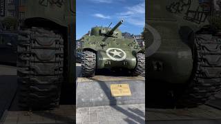 BASTOGNE 🇺🇸🥰 ww2 bastogne belgium bandofbrothers 101st ww2 worldwar2 trip tank sherman [upl. by Pape]