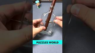 ఈ bottle లోపల ఉన్న కట్టని బయటకు puzzle Explained in Telugu  తీయగలరా  shorts [upl. by Allerim676]