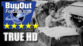 HD Historic Stock Footage  STORY OF ASBESTOS MINING AND MFG 1920s [upl. by Odrawde]