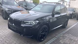 BMW X3 xDrive30e Hybrid M Sportpaket  black Edition 032022 [upl. by Neelahtak103]