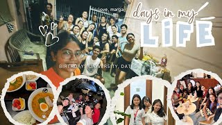 days in my life birthdays university dates 💗 [upl. by Odlaumor]