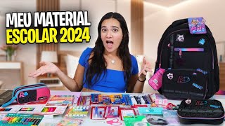 MEU MATERIAL ESCOLAR 2024 [upl. by Long]