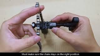 How to Use the TB3355 Chain rivet extractor EN [upl. by Nlycaj]