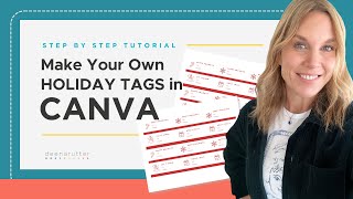 Canva tutorial Make your own tags [upl. by Yrelle]