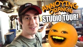 Annoying Orange Studio Tour  DANEBOEVLOG [upl. by Bonine931]