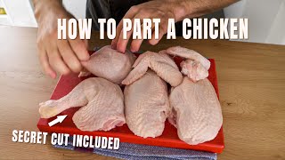 Parting a Whole Chicken The EASY Way  How To Breakdown A Chicken  Basics with James [upl. by Rifkin]