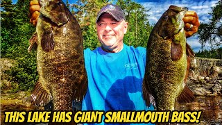 THIS LAKE HAS GIANT SMALLMOUTH BASS  Ontario Hotspots [upl. by Honora]