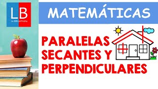 Rectas paralelas secantes y perpendiculares ✔👩‍🏫 PRIMARIA [upl. by Peggie]