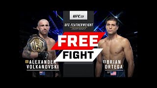 UFC 273 Free Fight Alexander Volkanovski vs Brian Ortega [upl. by Giselbert]